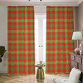 Christmas Buffalo Plaid Print Dimout Pencil Pleat Curtains