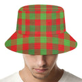 Christmas Buffalo Plaid Print Bucket Hat