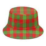 Christmas Buffalo Plaid Print Bucket Hat