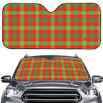 Christmas Buffalo Plaid Print Car Windshield Sun Shade