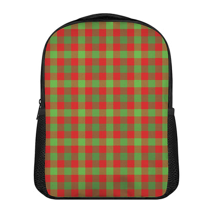 Christmas Buffalo Plaid Print Casual Backpack
