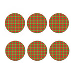 Christmas Buffalo Plaid Print Coaster Set