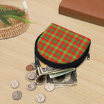 Christmas Buffalo Plaid Print Coin Purse