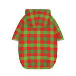 Christmas Buffalo Plaid Print Dog Zip Up Hoodie