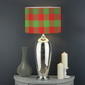 Christmas Buffalo Plaid Print Drum Lamp Shade