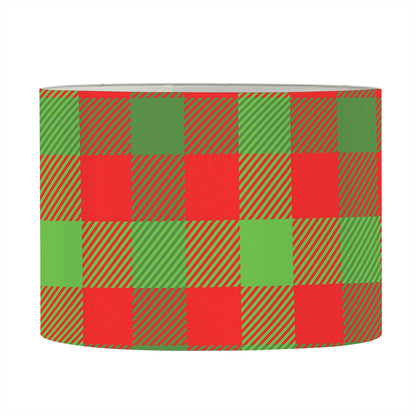 Christmas Buffalo Plaid Print Drum Lamp Shade