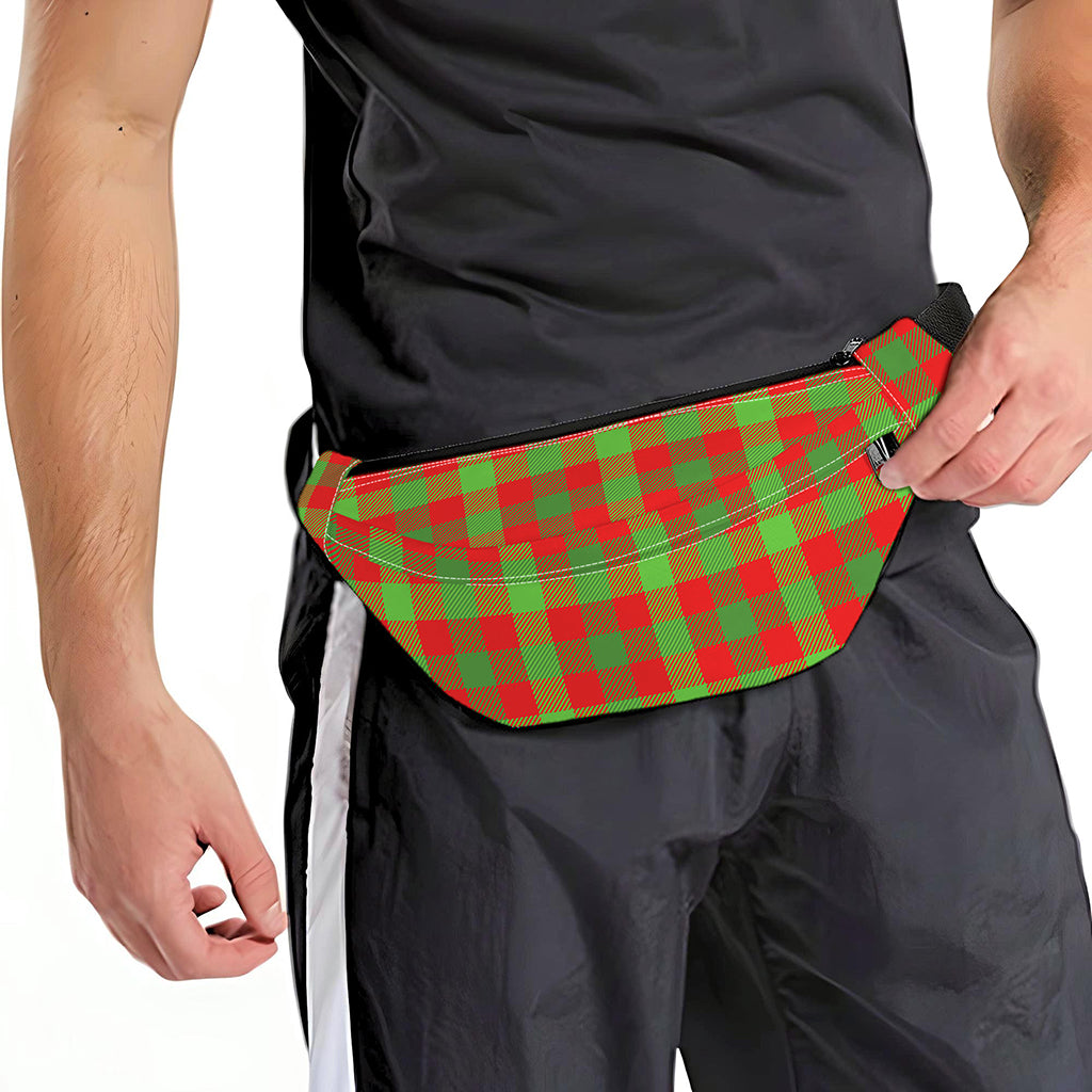 Christmas Buffalo Plaid Print Fanny Pack