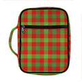 Christmas Buffalo Plaid Print Front Pocket Bible Bag