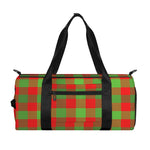 Christmas Buffalo Plaid Print Gym Bag