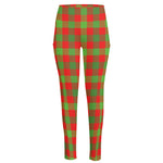 Christmas Buffalo Plaid Print High-Waisted Pocket Leggings