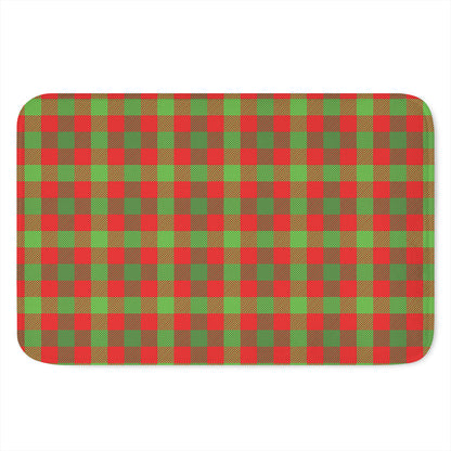 Christmas Buffalo Plaid Print Indoor Door Mat