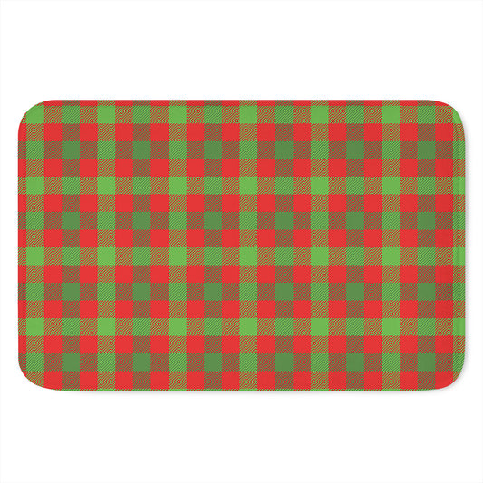 Christmas Buffalo Plaid Print Indoor Door Mat