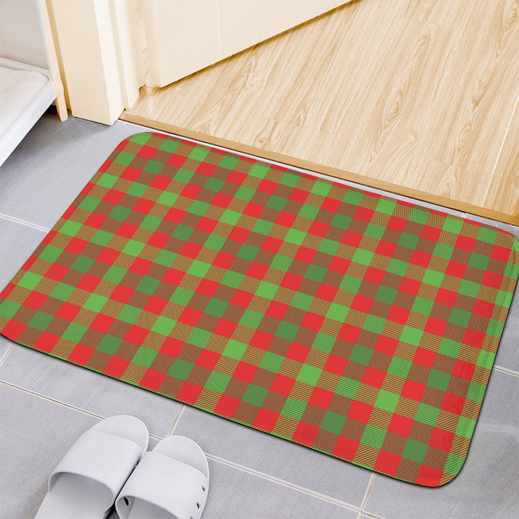 Christmas Buffalo Plaid Print Indoor Door Mat