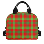 Christmas Buffalo Plaid Print Insulated Lunch Bag