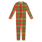 Christmas Buffalo Plaid Print Jumpsuit