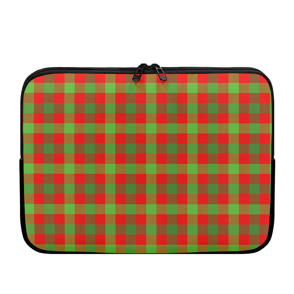 Christmas Buffalo Plaid Print Laptop Sleeve
