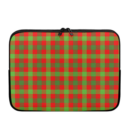 Christmas Buffalo Plaid Print Laptop Sleeve