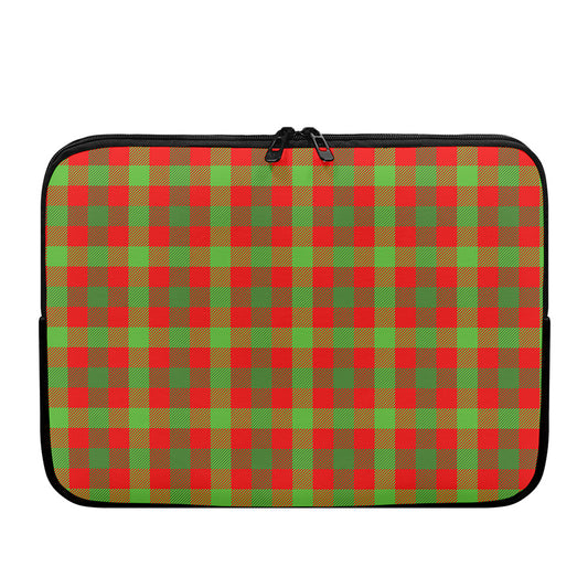 Christmas Buffalo Plaid Print Laptop Sleeve