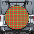 Christmas Buffalo Plaid Print Leather Spare Tire Cover