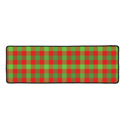 Christmas Buffalo Plaid Print Long Kitchen Mat