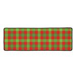 Christmas Buffalo Plaid Print Long Kitchen Mat