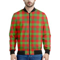 Christmas Buffalo Plaid Print Men's Bomber Jacket