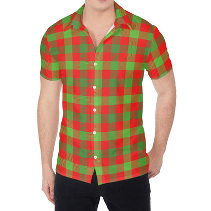 Christmas Buffalo Plaid Print Men's Shirt