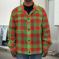 Christmas Buffalo Plaid Print Men's Shirt Jacket