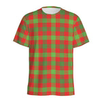 Christmas Buffalo Plaid Print Men's Sports T-Shirt