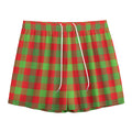 Christmas Buffalo Plaid Print Mesh Shorts