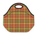 Christmas Buffalo Plaid Print Neoprene Lunch Bag
