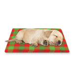 Christmas Buffalo Plaid Print Pet Cooling Mat Cover