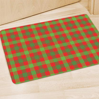 Christmas Buffalo Plaid Print Polyester Doormat