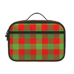 Christmas Buffalo Plaid Print Portable Lunch Bag