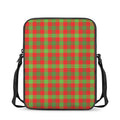 Christmas Buffalo Plaid Print Rectangular Crossbody Bag