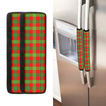 Christmas Buffalo Plaid Print Refrigerator Handle Covers