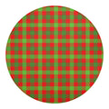 Christmas Buffalo Plaid Print Round Blanket