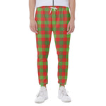 Christmas Buffalo Plaid Print Scuba Joggers
