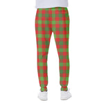 Christmas Buffalo Plaid Print Scuba Joggers
