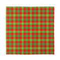 Christmas Buffalo Plaid Print Silk Bandana