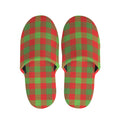 Christmas Buffalo Plaid Print Slippers