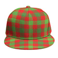 Christmas Buffalo Plaid Print Snapback Cap