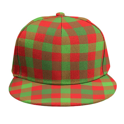 Christmas Buffalo Plaid Print Snapback Cap