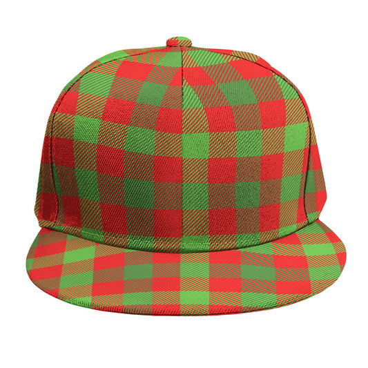 Christmas Buffalo Plaid Print Snapback Cap