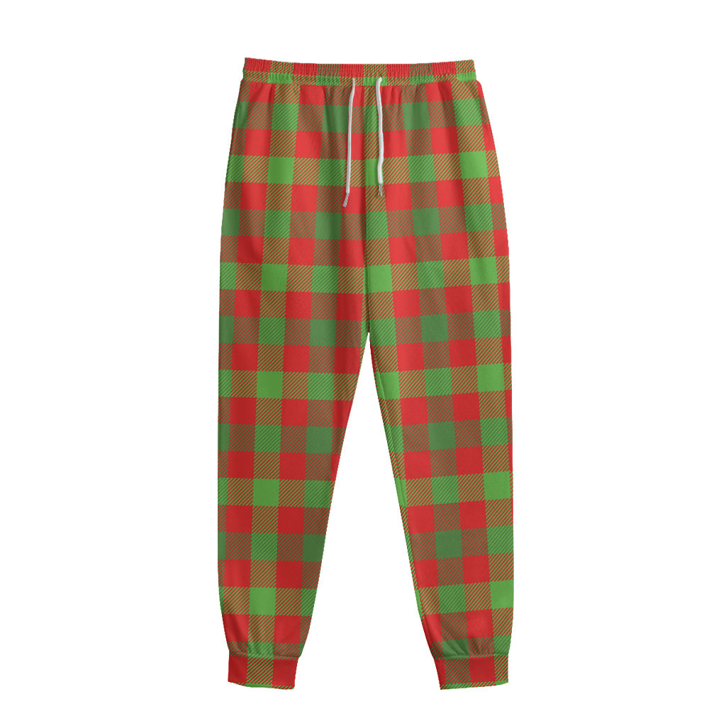 Christmas Buffalo Plaid Print Sweatpants