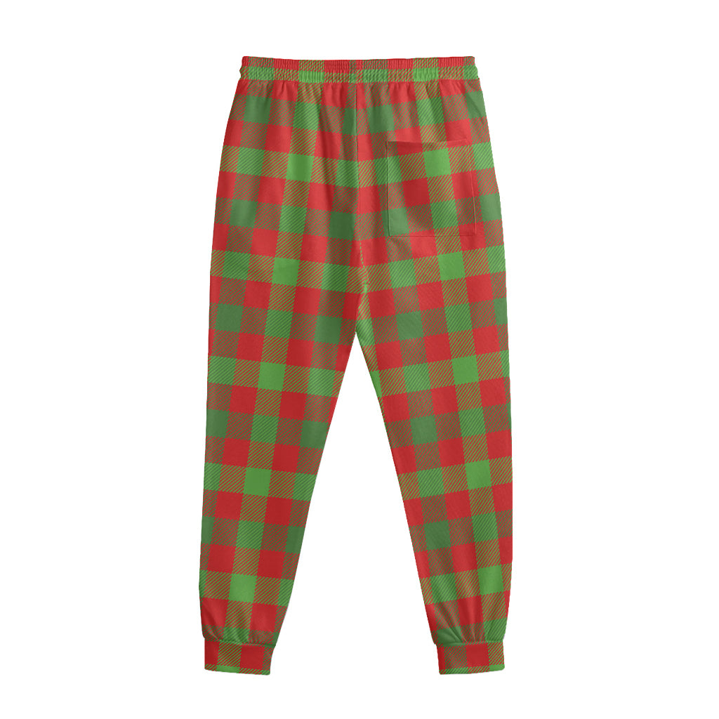 Christmas Buffalo Plaid Print Sweatpants
