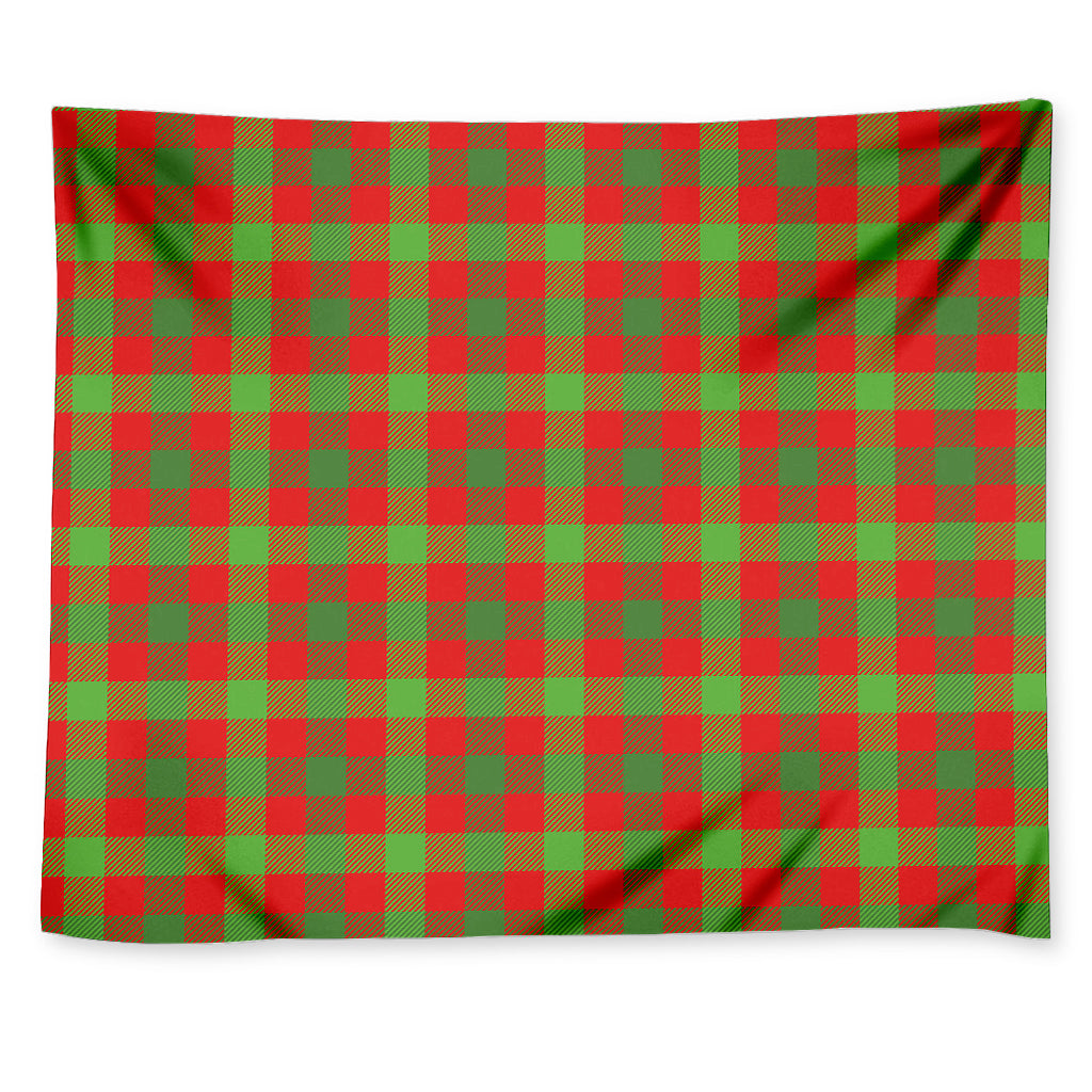 Christmas Buffalo Plaid Print Tapestry