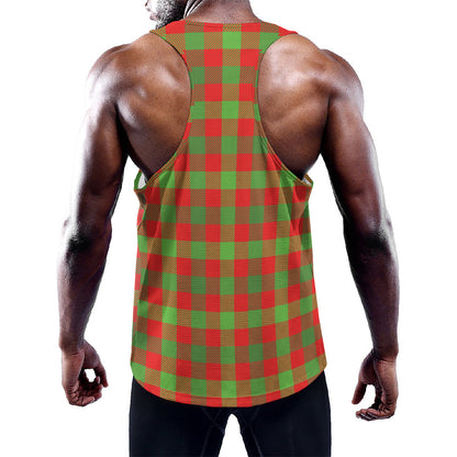 Christmas Buffalo Plaid Print Training Tank Top