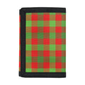 Christmas Buffalo Plaid Print Trifold Wallet