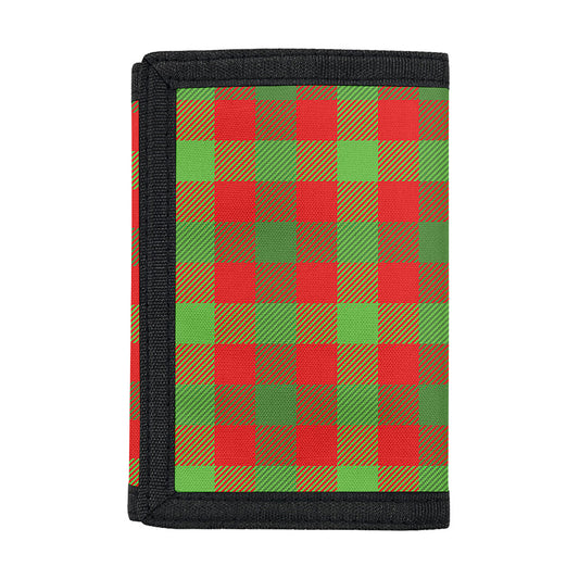 Christmas Buffalo Plaid Print Trifold Wallet
